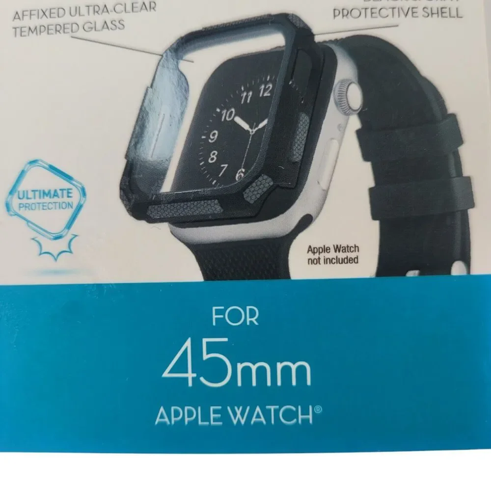 With It Dual Layer Protective Bumper With Glass For 45mm Apple Watch‎